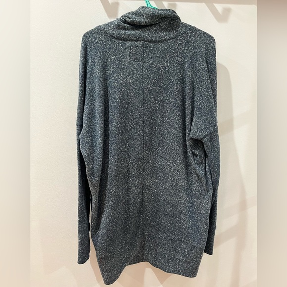 Roots - long heathered blue cardigan Size S - Picture 2 of 4